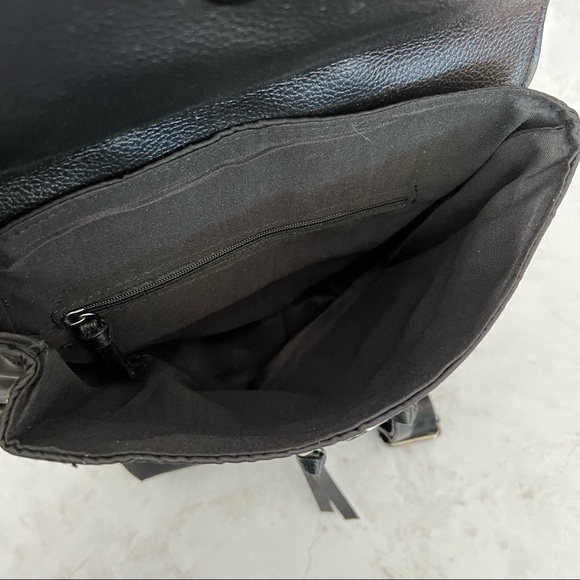 NWT BOTKIER New York Trigger Nylon Backpack Black Flap Travel Campus Bag main image 6